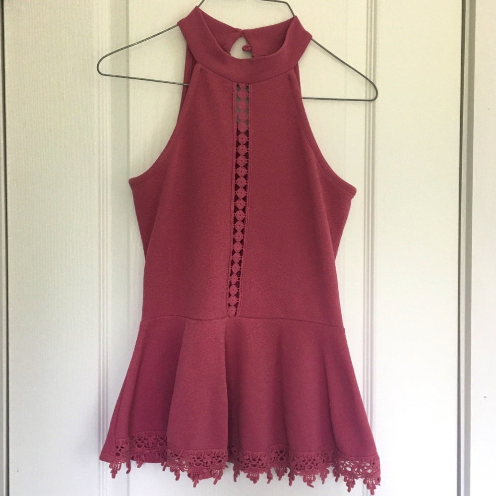 Halter top mauve type color
